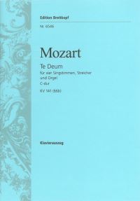Book Cover for Te Deum in C Major K. 141 (66B) by Wolfgang Amadeus Mozart