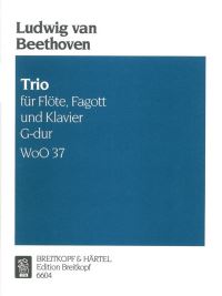 Book Cover for Trio in G Major WoO 37 by Ludwig van Beethoven