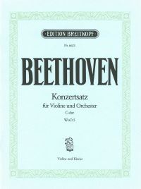 Book Cover for Concert Movement in C Major WoO 5 by Ludwig van Beethoven