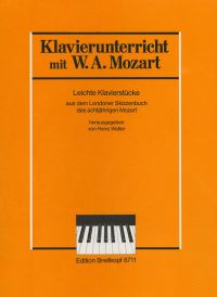 Book Cover for Easy Piano Pieces by Wolfgang Amadeus Mozart