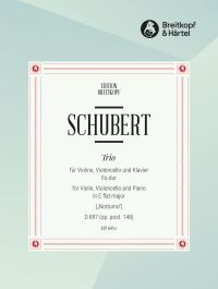 Book Cover for Notturno in E Flat Major D 897 [Op. Posth. 148] by Franz Schubert