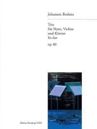 Book Cover for Trio in Eb Major Op. 40 by Johannes Brahms
