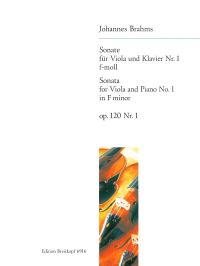 Book Cover for Sonata No. 1 in F Minor Op. 120/1 by Johannes Brahms