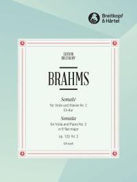 Book Cover for Sonata No. 2 in E Flat Major Op. 120/2 by Johannes Brahms