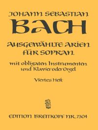 Book Cover for Selected Arias for Soprano by Johann Sebastian Bach