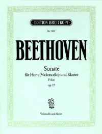 Book Cover for Sonata in F Major Op. 17 by Ludwig van Beethoven