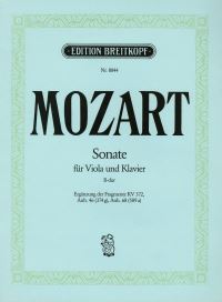 Book Cover for Sonata in B Flat Major by Wolfgang Amadeus Mozart