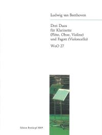 Book Cover for 3 Duets WoO 27 by Ludwig van Beethoven