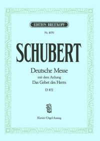 Book Cover for Deutsche Messe in F Major D 872 by Franz Schubert