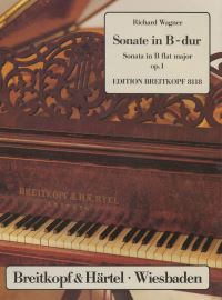 Book Cover for Sonata in Bb Major Op. 1 by Richard Wagner