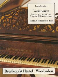 Book Cover for 13 Variations on a Theme by A. Huettenbrenner D 576 by Franz Schubert