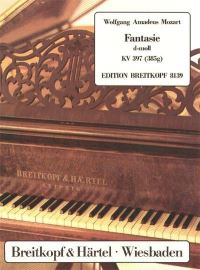 Book Cover for Fantasia in D Minor K. 397 (385G) by Wolfgang Amadeus Mozart
