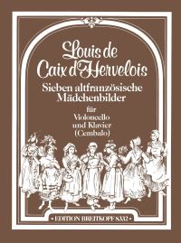 Book Cover for 7 Altfranzösische Mädchenbilder by Louis de Caix dHervelois