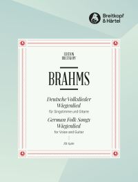 Book Cover for German Folk Songs from WoO 33 and Wiegenlied Op. 49/4 by Johannes Brahms