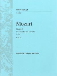 Book Cover for Clarinet Concerto in A Major K. 622 by Wolfgang Amadeus Mozart