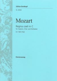 Book Cover for Regina Coeli in C Major K. 108 (74D) by Wolfgang Amadeus Mozart