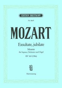 Book Cover for Exsultate, Jubilate K. 165 (158A) by Wolfgang Amadeus Mozart