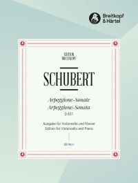 Book Cover for Arpeggione Sonata in A Minor D 821 by Franz Schubert