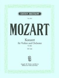 Book Cover for Violin Concerto [No. 3] in G Major K. 216 by Wolfgang Amadeus Mozart