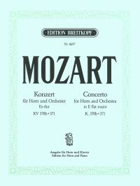 Book Cover for Horn Concerto in Eb Major K. 370B + K. 371 by Wolfgang Amadeus Mozart