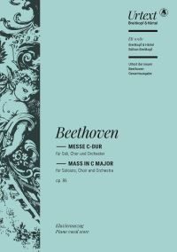 Book Cover for Mass in C Major Op. 86 by Ludwig van Beethoven