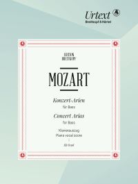 Book Cover for Complete Concert Arias for Bass by Wolfgang Amadeus Mozart