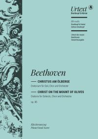 Book Cover for Christ on the Mount of Olives Op. 85 by Ludwig van Beethoven