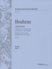 Book Cover for Love Songs Op. 52 by Johannes Brahms