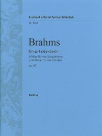 Book Cover for New Love Songs Op. 65 by Johannes Brahms