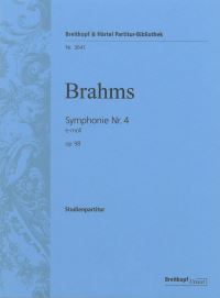 Book Cover for The Symphonies - Study Scores by Johannes Brahms