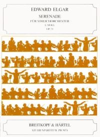 Book Cover for Serenade in E Minor Op. 20 by Edward Elgar