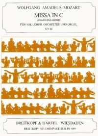 Book Cover for Missa in C K. 66 by Wolfgang Amadeus Mozart