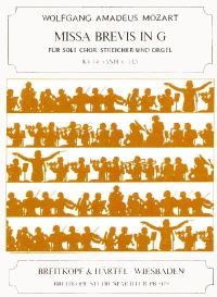 Book Cover for Missa Brevis in G K. 140 (App. C 1.12) by Wolfgang Amadeus Mozart