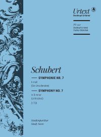 Book Cover for Symphony No. 7 in B Minor D 759 by Franz Schubert