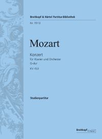 Book Cover for Piano Concerto [No. 17] in G Major K. 453 by Wolfgang Amadeus Mozart