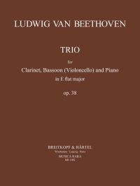 Book Cover for Trio Op. 38 in Eb Major by Ludwig van Beethoven
