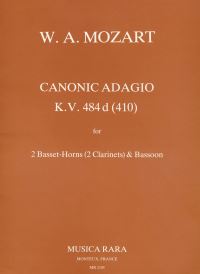 Book Cover for Canonic Adagio K. 484D by Wolfgang Amadeus Mozart