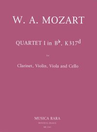 Book Cover for Quartet No. 1 in Bb Based on the Violin Sonata K . 317D by Wolfgang Amadeus Mozart