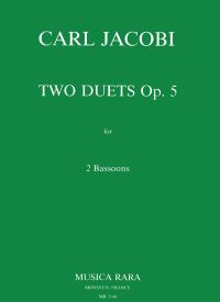 Book Cover for 2 Duets Op. 5 by Carl Jacobi