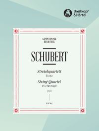 Book Cover for String Quartet in Eb Major D 87 [Op. Posth. 125/1] by Franz Schubert