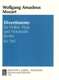 Book Cover for Divertimento in E Flat Major K. 563 by Wolfgang Amadeus Mozart