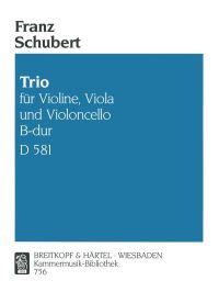 Book Cover for String Trio in B Flat Major D 581 by Franz Schubert