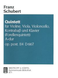 Book Cover for Piano Quintet in A Major D 667 [Op. Posth. 114] by Franz Schubert