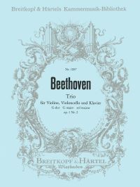 Book Cover for Piano Trio in G Major Op. 1/2 by Ludwig van Beethoven