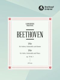 Book Cover for Piano Trio in D Major Op. 70/1 by Ludwig van Beethoven