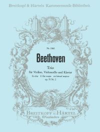 Book Cover for Piano Trio in Eb Major Op. 70/2 by Ludwig van Beethoven