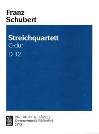 Book Cover for String Quartet in C Major D 32 by Franz Schubert