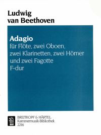 Book Cover for Adagio in F Major WoO 33A No. 1 by Ludwig van Beethoven