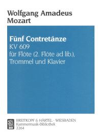 Book Cover for 5 Contredanses K. 609 by Wolfgang Amadeus Mozart