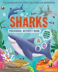 Book Cover for Sharks Preschool Activity Book by Dr Chelsea Black